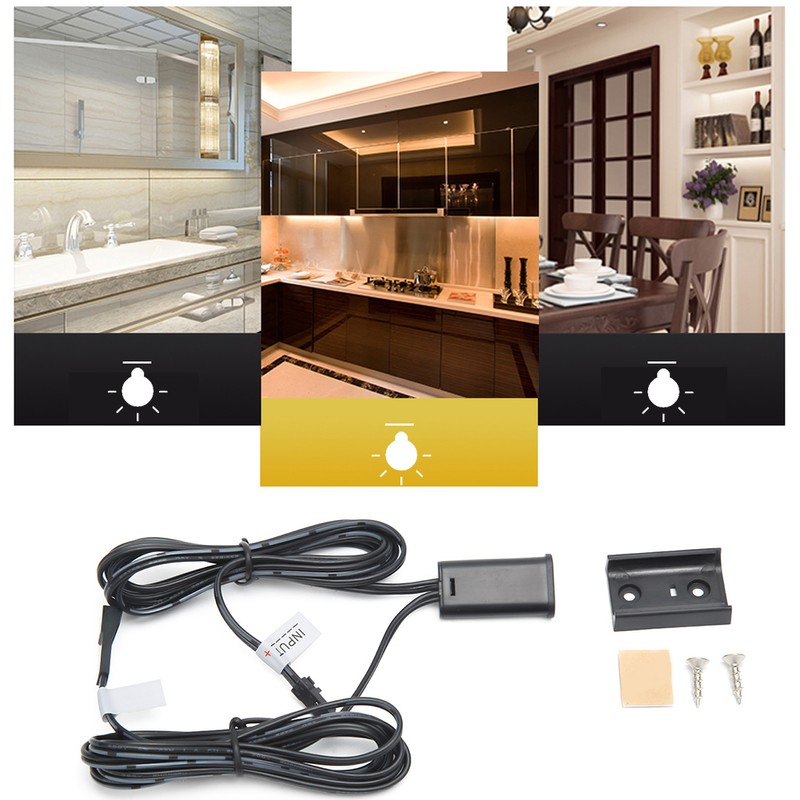LED Infrared Motion Induction Switch Auto Turn On/Off for Wardrobes