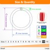 BEYOURD 4 3/4 inch Metal O Rings, Stainless Steel Round