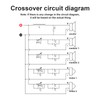 DriSentri 5 Way Crossover Speaker, 250W 5 Way 2 Treble