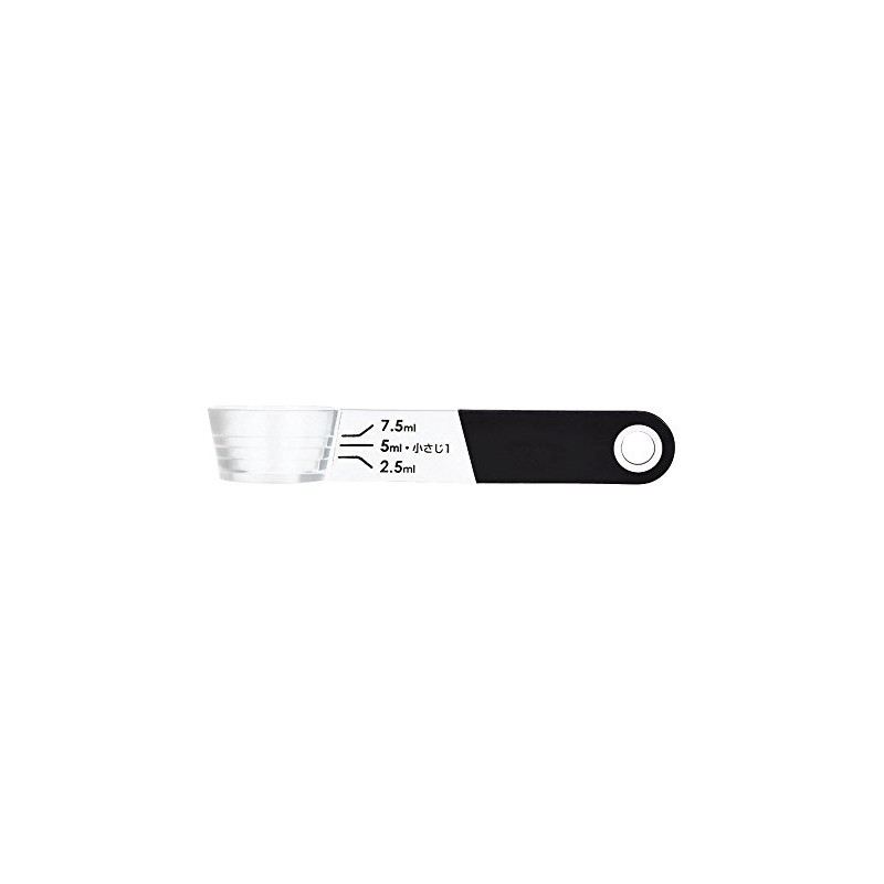 PEARL METAL Softia Possible Measuring Spoon, Black C-3699