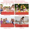 PLULON 2Pcs Red Tablecloth Plastic Table Cover 137 x 274cm