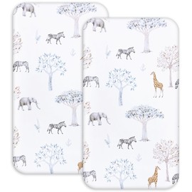 Changing Mat Cover Ultra Soft Breathable Changing Table Mats Muslin Baby Nappy Changing Table Mat for Girls Boys 6.4 x 5.5 Inch (Zebra)