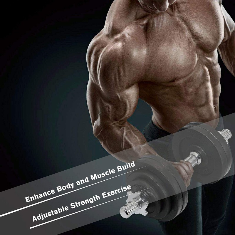 Ringstar Starring 105-200 Lbs adjustable dumbbells (65LBS Black with Trays)