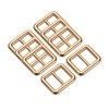 sourcing map 8 Pack Zinc Alloy Slide Adjustable Buckle 1/2"
