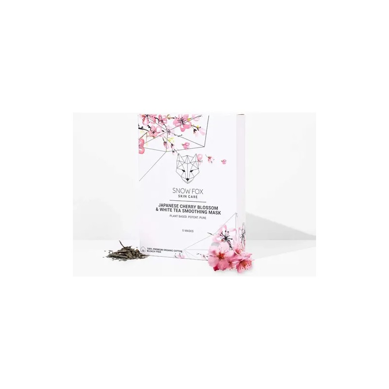 Snow Fox Skincare - Mascarilla Calmante Japonesa Con Flor De