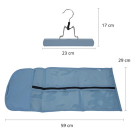 PARXITN Hair Extensions Hanger with Storage Bag, Pack of 2, Purple Blue Hairpieces, Storage Holder, Wigs, Carrier Case for Store Style Hair