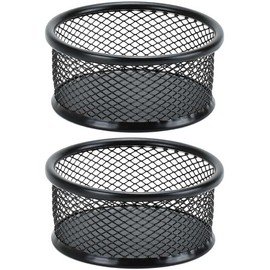 1Pc Black Metal Paper Clip Holder Mesh Paperclip Bowl Binder Clip Dispenser Desk Bobby Pin Container Organizer for Home Office Classroom School,Paper Clip Holders,Desk Supplies Holders and Dispensers
