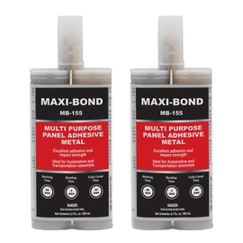 Maxi-Bond Multi-Purpose Panel Adhesive MB-155 – Two-Part Epoxy Adhesive, Non-Sagging, High Strength Bond for Metal, Aluminum & Fiberglass – 200 mL (6.75 fl oz)