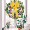 2 Pcs Large Yellow Christmas Wreath Bow Decor,Summer Tree Topper
