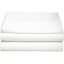Clara Clark Supreme 1800 Collection Wirnkle Free Hypoallgenic Single Flat Sheet - Queen Size, White
