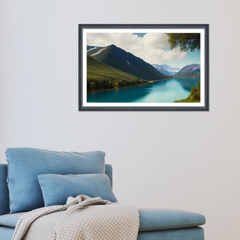 XYFBYSH 22x35 Picture Frame Solid Wood Black, Display 20"x33" (With