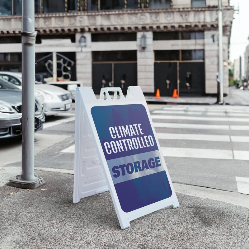 Climate Controlled Storage 24" x 36" Double Sided A-Frame Sidewalk