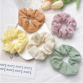 Pastel Lovely Scrunchie Hair Band (Sold by the 1P Unit) Kids Ladies Girls Women Pretty Hair Elastic Band / 파스텔 러블리 곱창 헤어 밴드 머리끈 (1P 단위 판매) 아동 숙녀 여자 여성 예쁜 헤어 고무줄