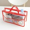OPK EVA Double Zipper Waterproof Transparent Pouch Bag-in-Bag Inner Bag Women's / OPK EVA 더블 지퍼 방수 투명 파우치 백인백 이너백 여성