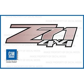 Decal Mods Z71 4x4 Decals Stickers Gradient fits Chevy Silverado/GMC Sierra Pink Rose - GRPNKRSE (2007-2013) Bed Side 1500 2500 HD (Set of 2)