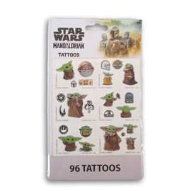 The Mandalorian Sparkly Temporary Tattoos - 96 Count