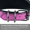 FAVPET Luxury Genuine Leather Greyhound Collar Wide with QR Code
