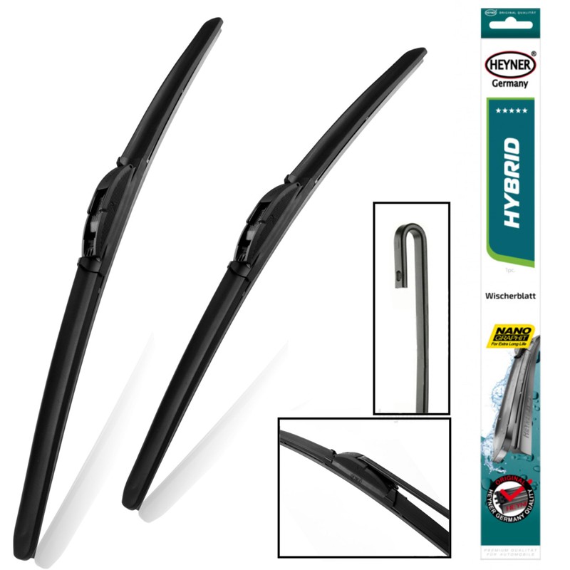 Heyner Wiper Blades Fits: Suzuki Swift 2017-2023 Full Set Hybrid