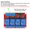 DWEII 4pack 4 Channel 24V Relay Module with Optocoupler High