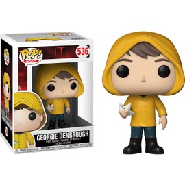 POP Stephen King's It - Georgie Denbrough with Boat Funko Vinyl Figure (Bundled with Compatible Box Protector Case), Multicolored, 3.75 inches
