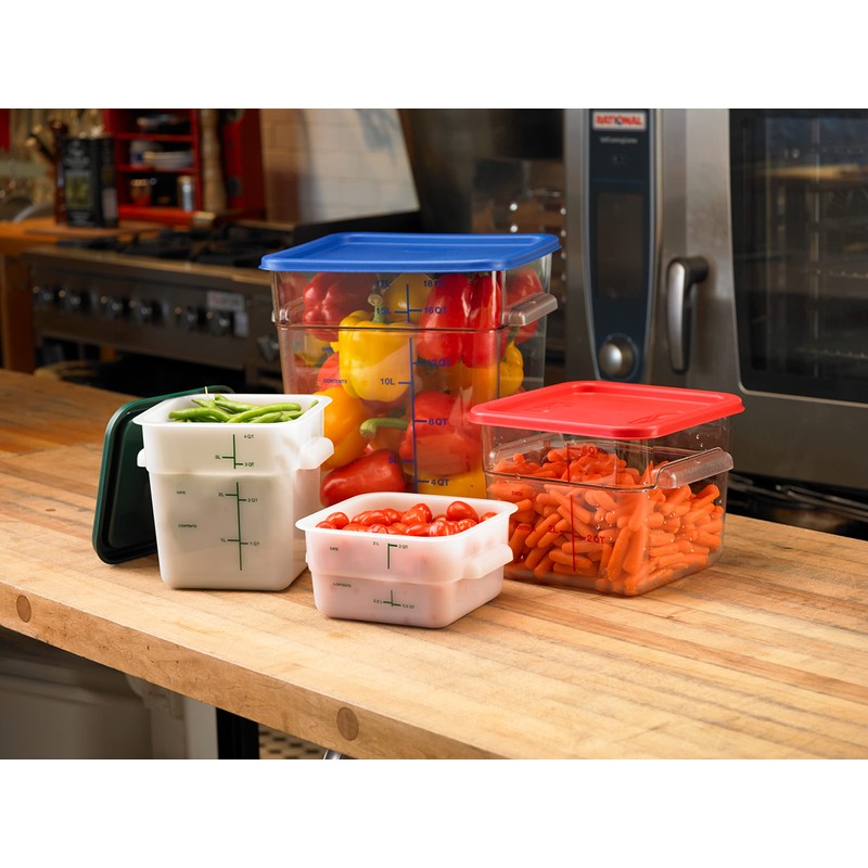 Carlisle FoodService Products Squares Square Food Storage Container with Stackable