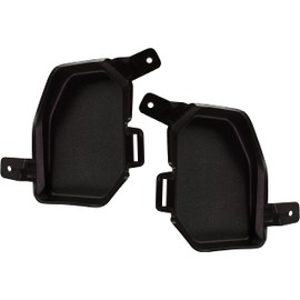 Evan Fischer Front Tow Eye Cover Set of 2 Compatible With 2019-2022 GMC Sierra 1500, Fits 2022 GMC Sierra 1500 Limited Driver and Passenger Side