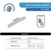 Q-AutoAccessories MC style 1.50 oz, Wheel Balancing Clip on, Hammer