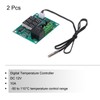 sourcing map 2 Pack XH-W1219 10A DC 12V Digital LED