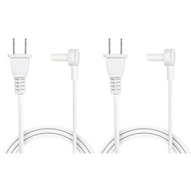 Vebner 2-Pack - Long Power Cords Compatible with Sonos Era 100 and Era 300 Speakers (12-Foot, White)
