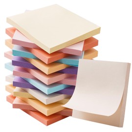 NOMAQllN Sticky Notes 16 Pads Morandi 3x3 Inches for School Supplies, Office Products Easy to Post 50 Sheets/Pad 800 Sheets 8 Colors of Neutral Notes