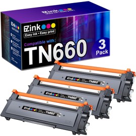 E-Z Ink Compatible Toner Cartridge & Drum Unit Replacement for Brother TN660 TN630 DR630 High Yield to use with HL-L2380DW HL-L2300D HL-L2340DW MFC-L2680W MFC-L2740DW Printer (Black, 3 Pack)