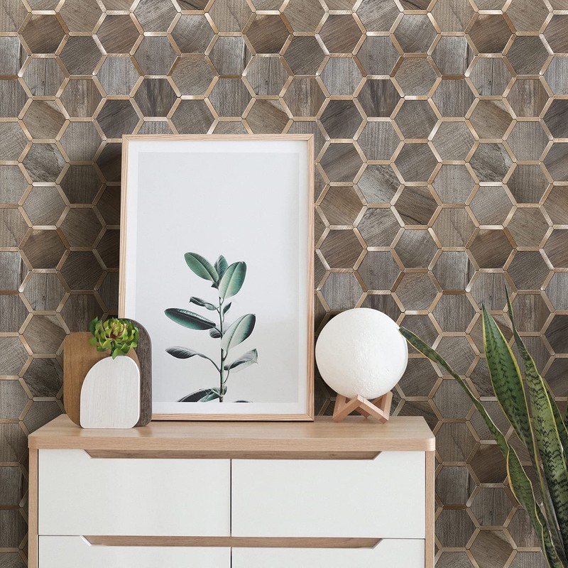 STICKGOO Hexagon Peel and Stick Backsplash Tile, Stick on Backsplash