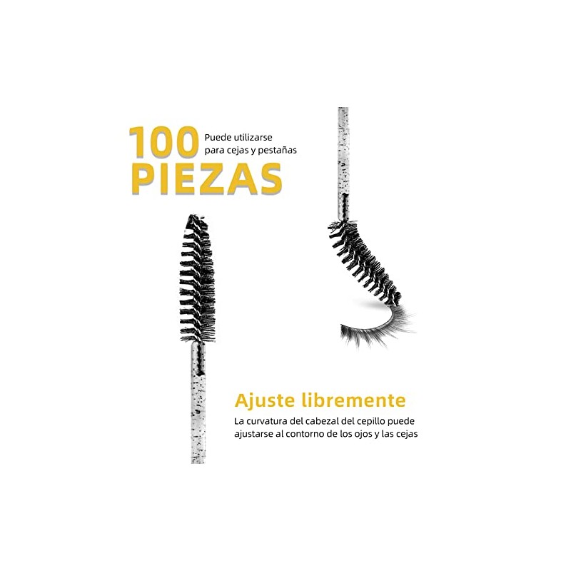 300 pcs Cepillos Desechables para Pestañas, Cepillos Labios y Microaplicador,