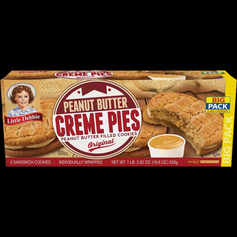 Little Debbie Peanut Butter Creme Pies 18.39 Oz (3 Boxes)