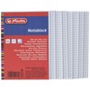 Herlitz 170639 spiral notebook A6, 50 sheets, pack of 8