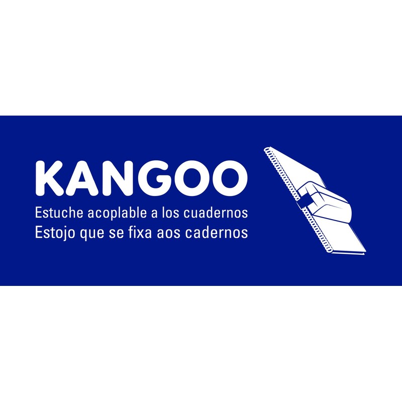 Oxford, School Pencil Case 3 Compartments Elastic Rubber 3 Zips