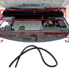 Car Back-Engine Hood Sealing Strip Rubber Weatherstrip for Toyota Corolla