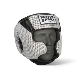 Star Mesh Head Guard for Sparring Size: M/L Colour: Black/White