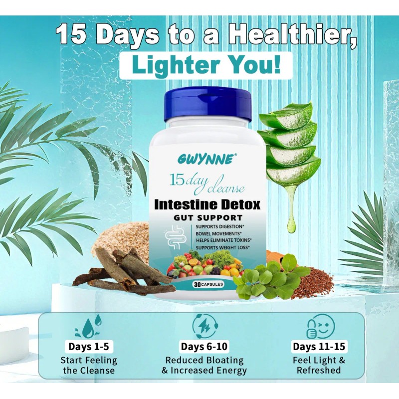 Programa De Desintoxicacin Avanzada GWYNNE 15-day Cleanse 30 Cpsulas Apoyo