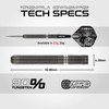 WINMAU Darts Callisto 22g 90% Professional Tungsten Steel Tip Darts