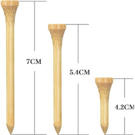 Golf Tee, Short Tee, Universal Tee, Long, Semi-Long, Break-resistant, Golf Equipment, Beginner, Pack of 50 (7 cm)