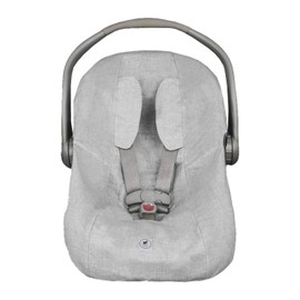 Nap Baby Funda para Portabebé con resorte ajustable, 100% algodón, hipoalargénica - Gris