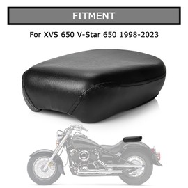 PSLER Rear Passenger Seat Pillion Cushion for XVS 650 and V-Star 650 1998-2023