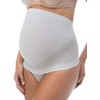 RelaxMaternity 5400 (White/Silver, L) Band Abdominal Support Silver Fibres Pregnancy