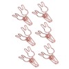 100Pcs Bunny Binder Clips Hollow Out Cute Strong Clamping Durable