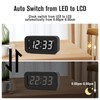 Timegyro Digital Alarm Clock Battery Operated - LCD/LED Display Switchable,