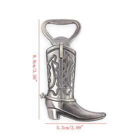 SimpleLife Just Hitched Cowboy Boot Bottle Opener Western Birthday Wedding Favor Party Cute