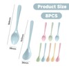Pack of 8 Plastic Spoons, Spoons with Long Handle, Cute