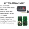 Keyless Entry Remote Control Smart Key Fob for Toyota RAV4
