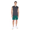 American Apparel Men's Interlock Basketball Shorts, Forest/White, Large